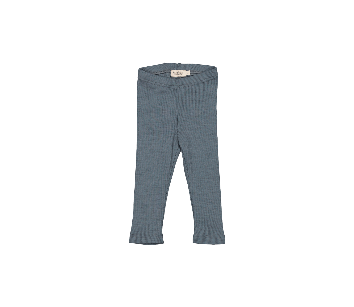 Ullbukse Leg Rib Baby Stormy Blue - MarMar Copenha