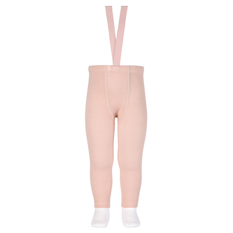 Ull leggings u/ fot med seler Nude - Condor