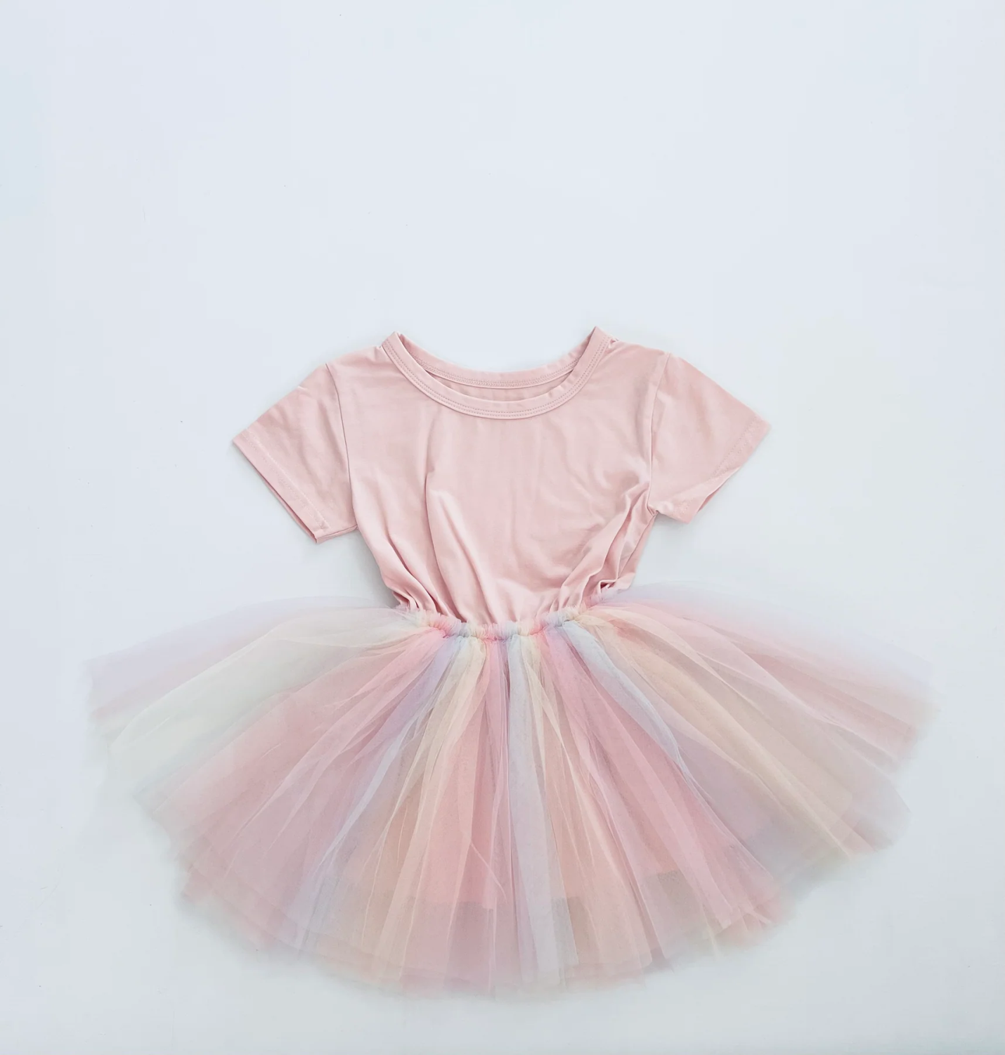 T-skjortekjole Rainbow - DOLLY By Le Petit Tom