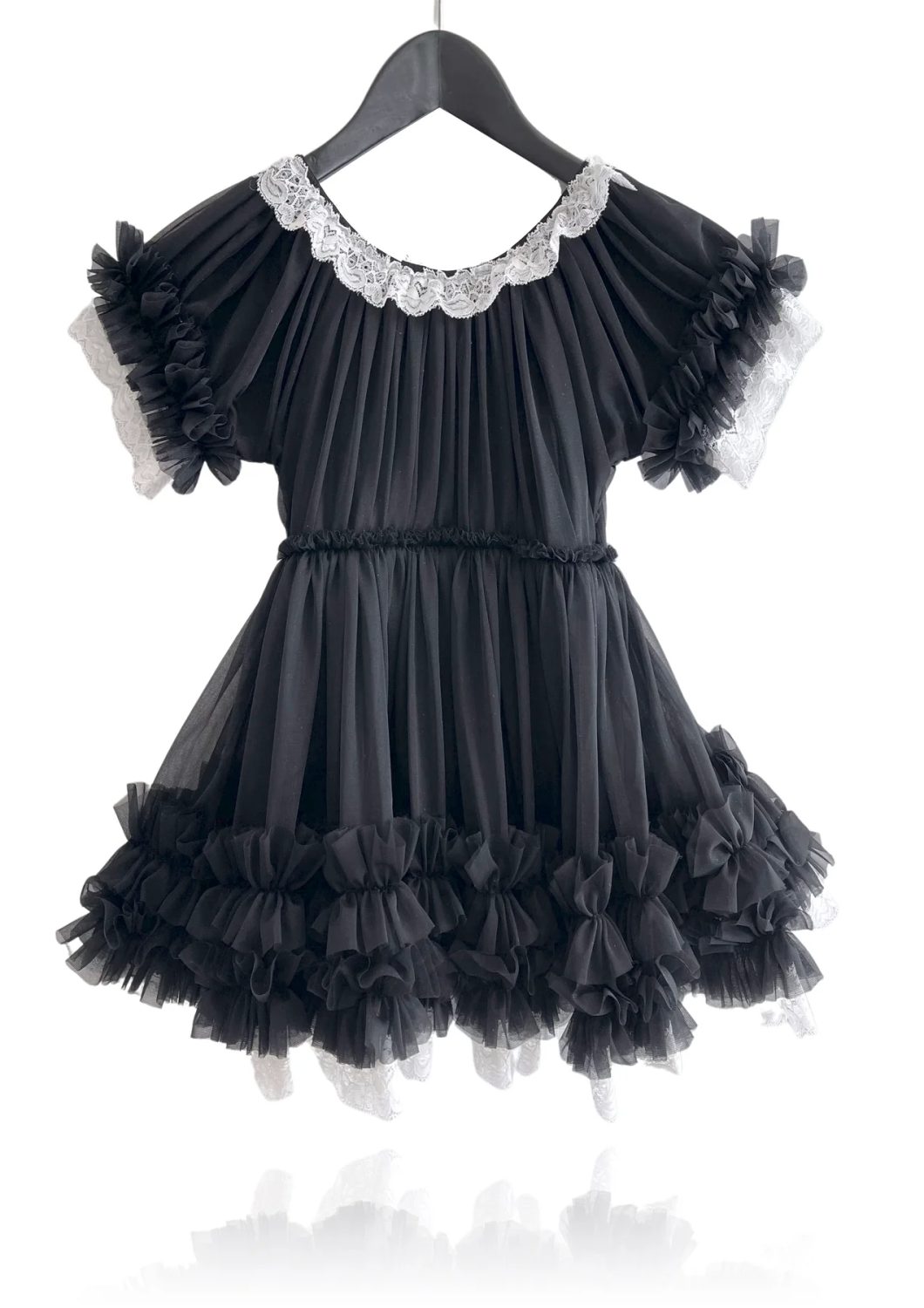 Kjole Porcelain Black  - DOLLY by Le Petit Tom