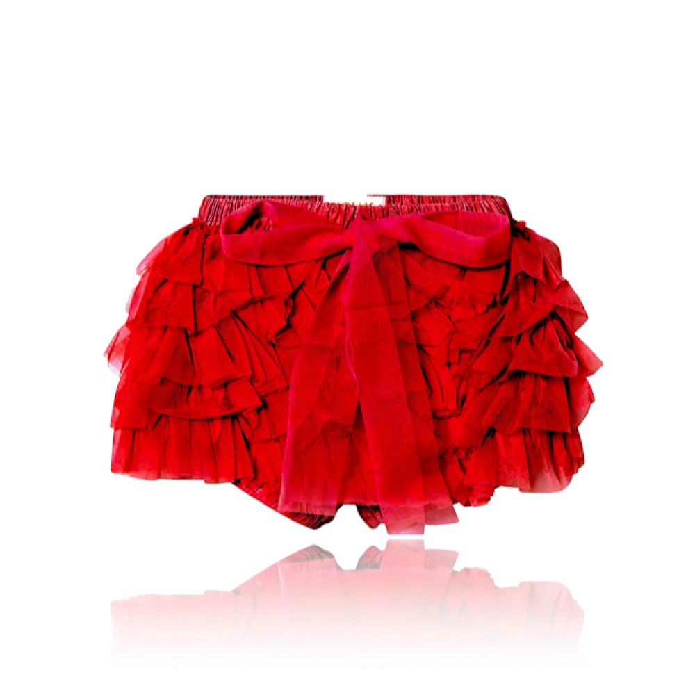 TuTu Bloomer Frilly Pants Red - DOLLY By Le Petit