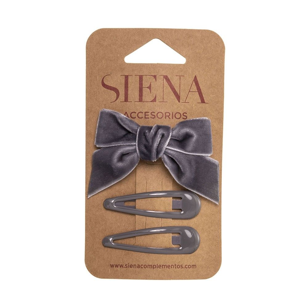 Hårspenner Sett Grå - Siena
