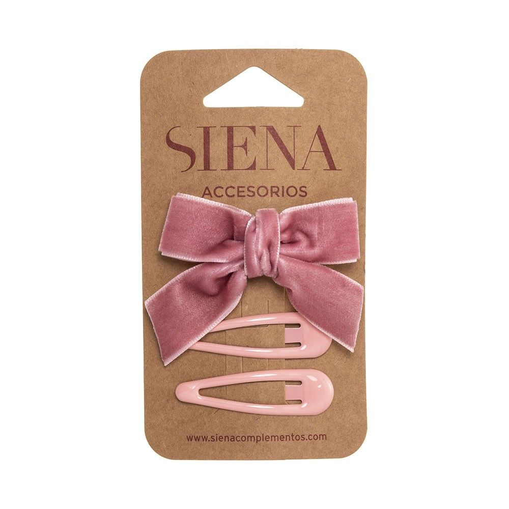 Hårspenner Sett Mørkrosa- Siena