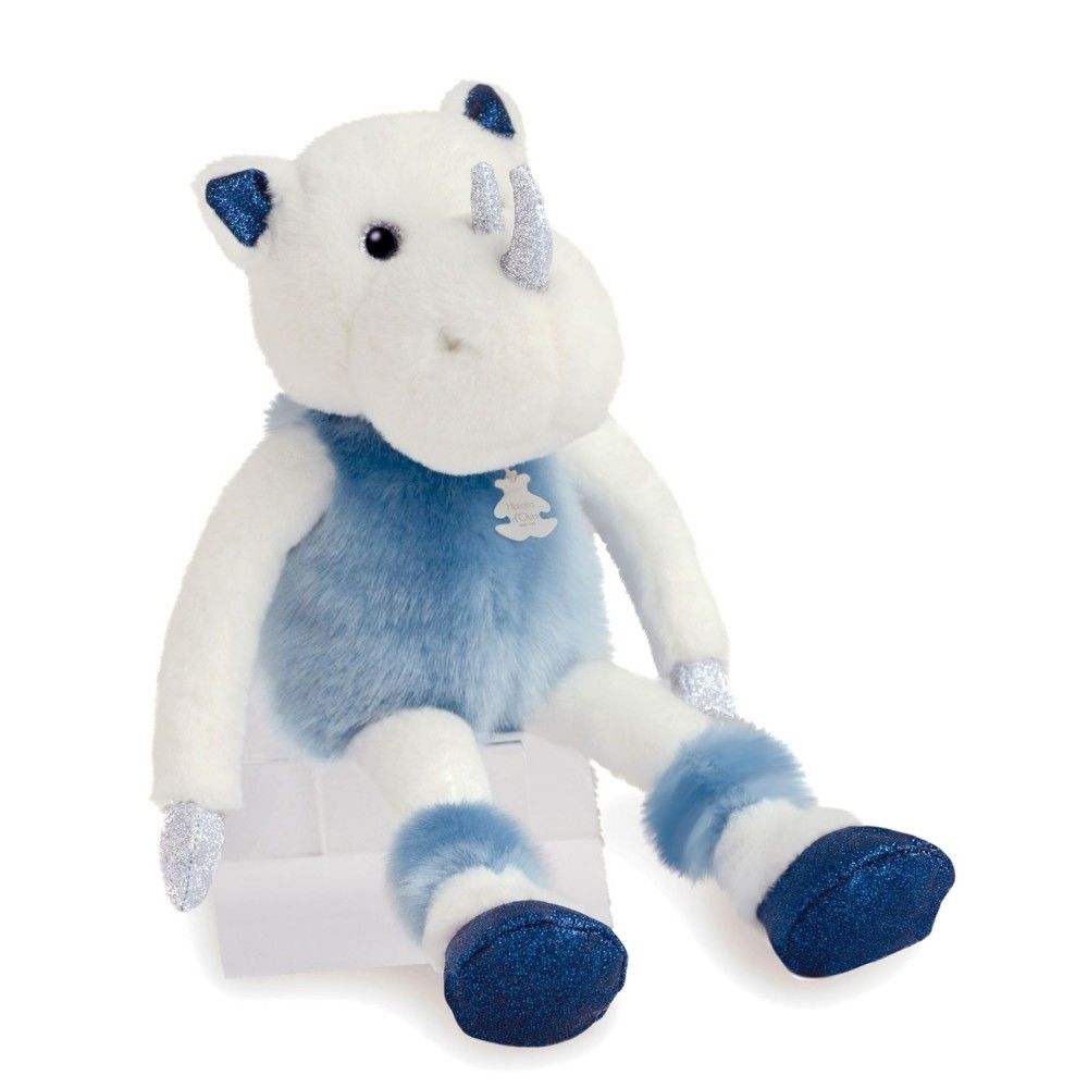 Kosedyr - Nesehorn - Histoire D´Ours - Blå 35 cm